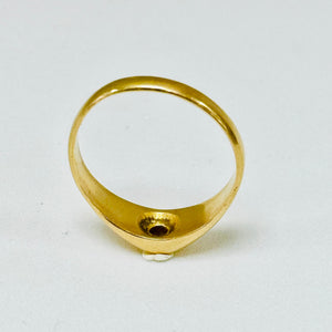 Solitaire en Or Jaune 18K 59-Taille