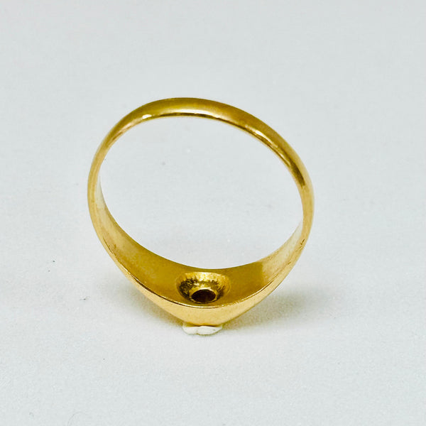 Solitaire en Or Jaune 18K 59-Taille