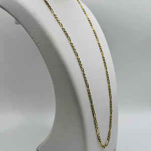 Collier maille Figaro en or jaune 18 carats – 47 cm