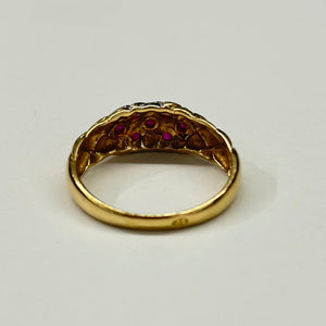 Bague Rubis en Or Jaune 18 K