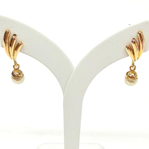 Boucles d'oreilles en or jaune 18k 3.23 Grs