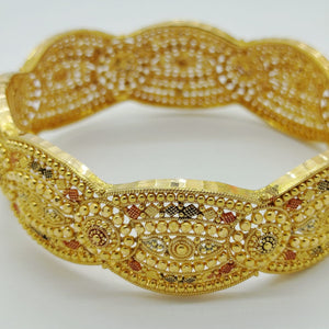 Bracelet manchette en or 22K - 6.5cm - 36.23gr
