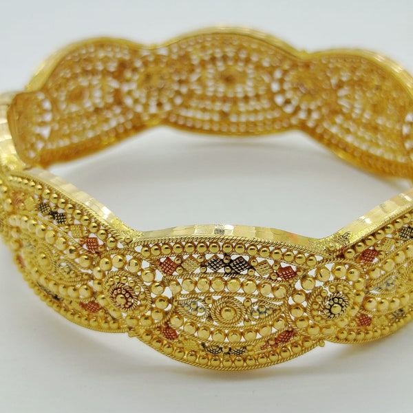 Bracelet manchette en or 22K - 6.5cm - 36.23gr