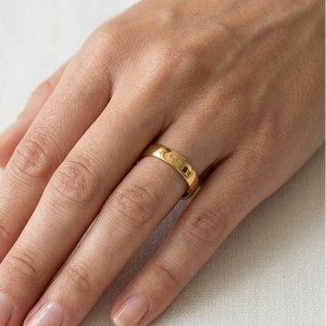 Bague Alliance en Or Jaune 18K - Taille 60 - 3.38G