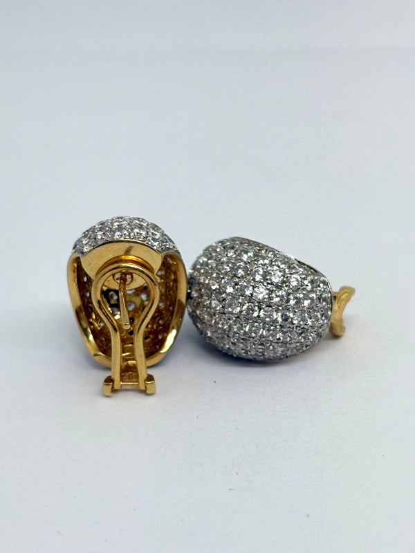 Boucles d'Oreilles en Or Jaune 18K - 12.84 Grs