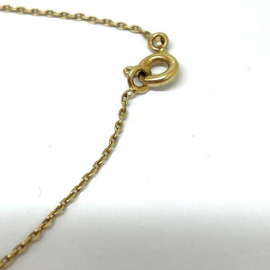 Collier Princesse en Or Jaune avec Zirconiums 18K - 40.5cm - 2.54gr