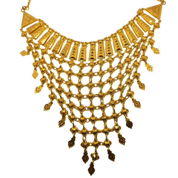 Collier Princesse Or Jaune Artisanal  21K
