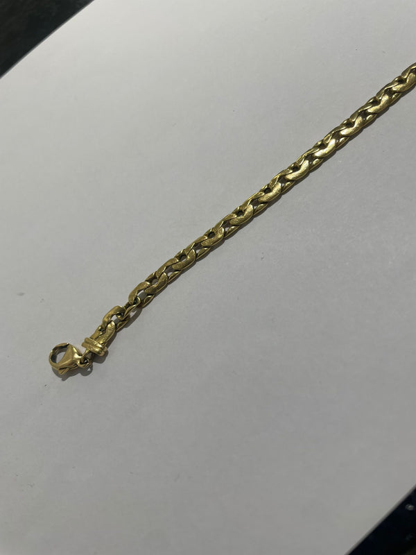 Bracelet Gourmette en Or Jaune 18K - 21 Cm