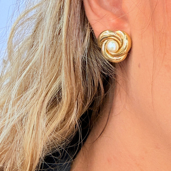 Boucles d'oreilles en  Or Jaune 18k - 4.49 grs