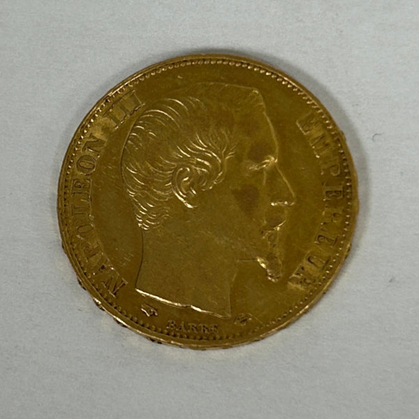 20 Francs Napoléon 1860 en Or Jaune 18K - 6.44g