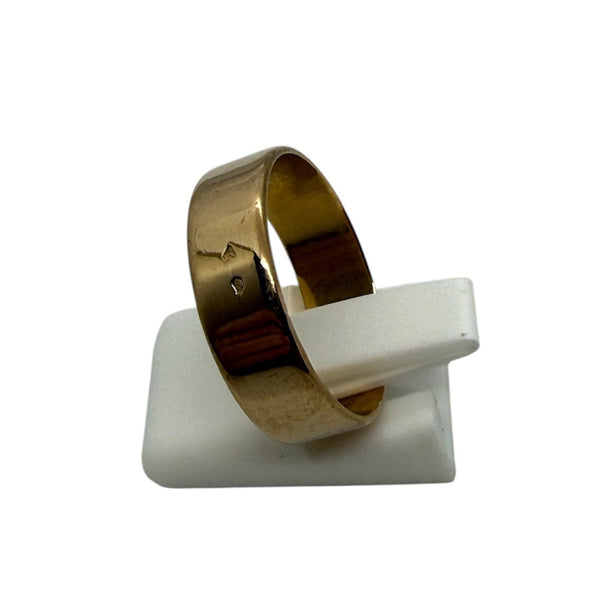 Bague gravée en Or Jaune 18k