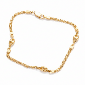 Bracelet maillon en or jaune 18K - 3.5 G