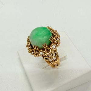 Bague Empierrée en Or Jaune 18k