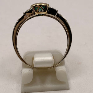 Bague en Or Jaune et Or Blanc 18 Carats - Taille 55.5