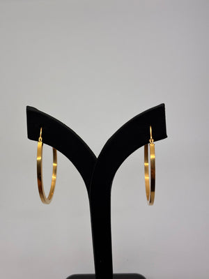 Créoles en or jaune 18K 4 Grs
