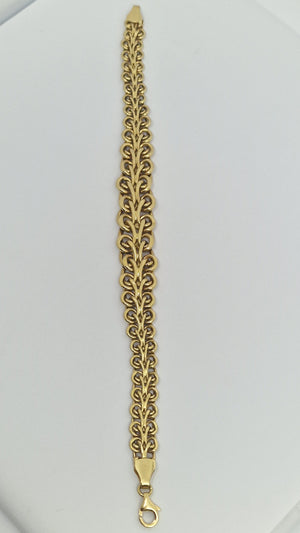 Bracelet Maillon Fantaisie en Or Jaune 18K - 14.21g