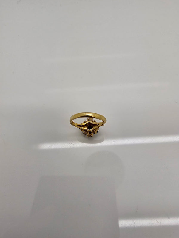 Bague en Or Jaune 18K -  2.89 Grs - Taille 50