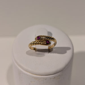 Bague jonc en or jaune 18K Taille-46