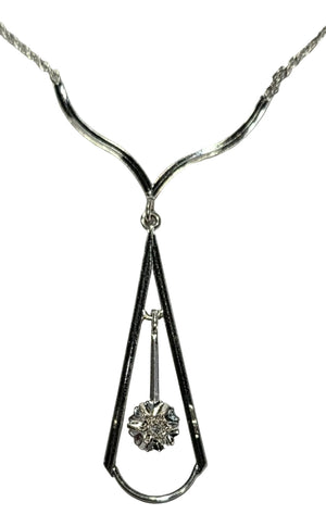 Collier Princesse Forçat Or Blanc 750/1000