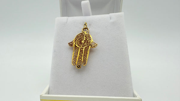 Pendentif main de fatma en Or Jaune 18K 2.26 Grs