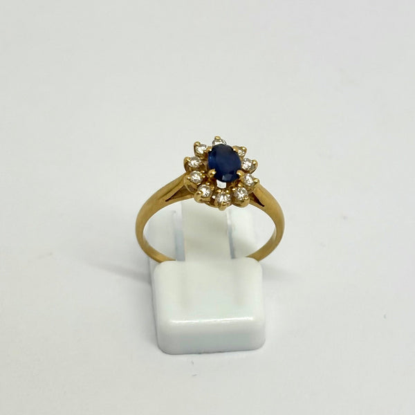 Bague Marguerite Or Jaune 18K - 2.75 G - T 54
