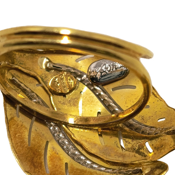 Bague artisanale en or jaune 18 carats avec feu