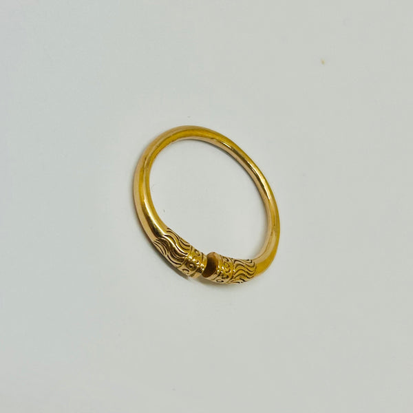 Bague Jonc en Or Jaune 18K - 3.72 Grs - Taille 51