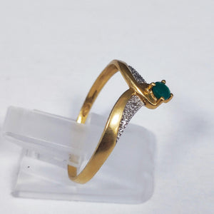 Bague en Or Jaune 18K - Taille 52