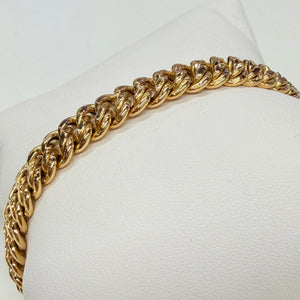 Bracelet en or jaune 750/1000 - Maille Américaine