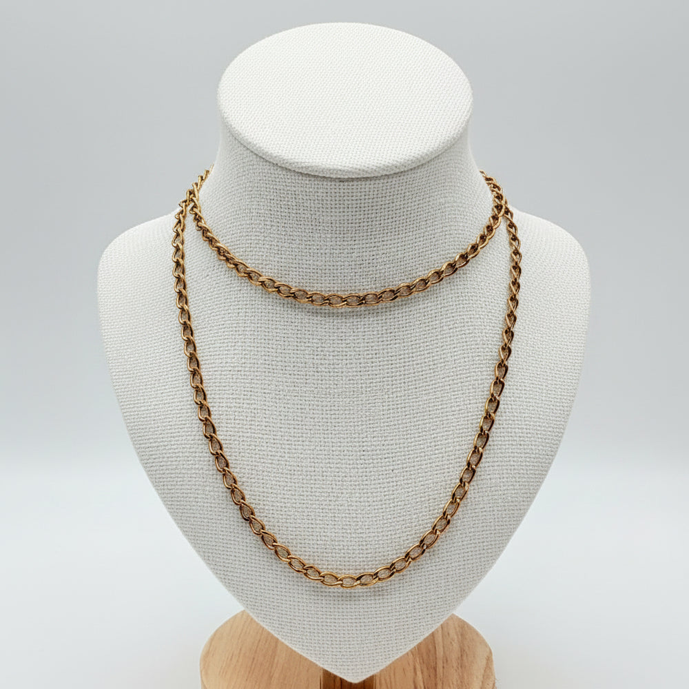 Collier Matinée Or Jaune 18 Carats Forçat