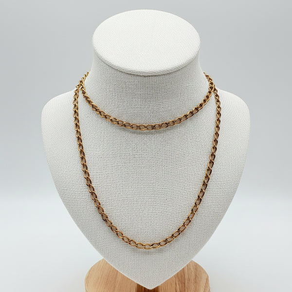 Collier Matinée Or Jaune 18 Carats Forçat