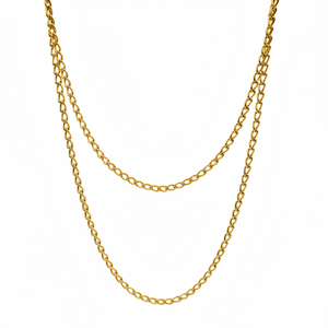 Collier Matinée Or Jaune 18 Carats Forçat