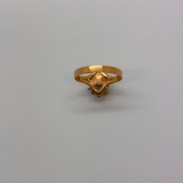 Bague solitaire en or jaune 18 Carats Taille -50