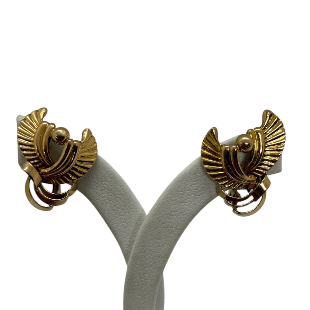 Boucles d'oreilles fantaisie en or jaune 18K - 2.94 G