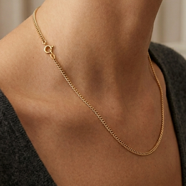 Collier Princesse Or Jaune 18K -  46cm - 2.05gr