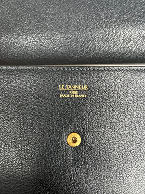 Porte-document Le Tanneur en cuir bleu