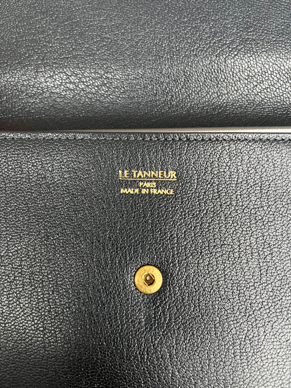 Porte-document Le Tanneur en cuir bleu