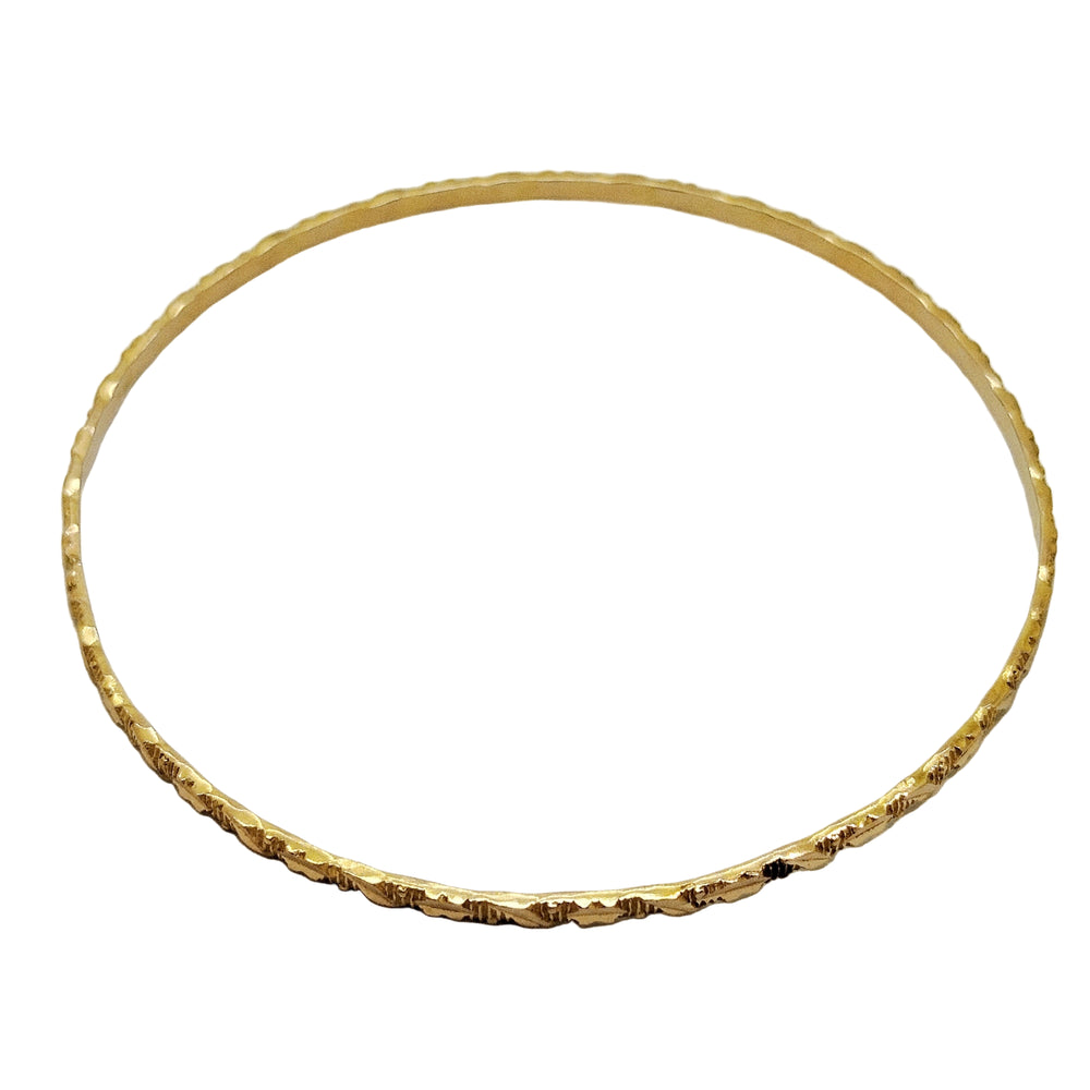 Bracelet jonc en or jaune 18K - 6.39g