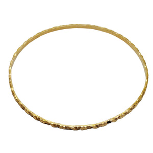 Bracelet jonc en or jaune 18K - 6.39g