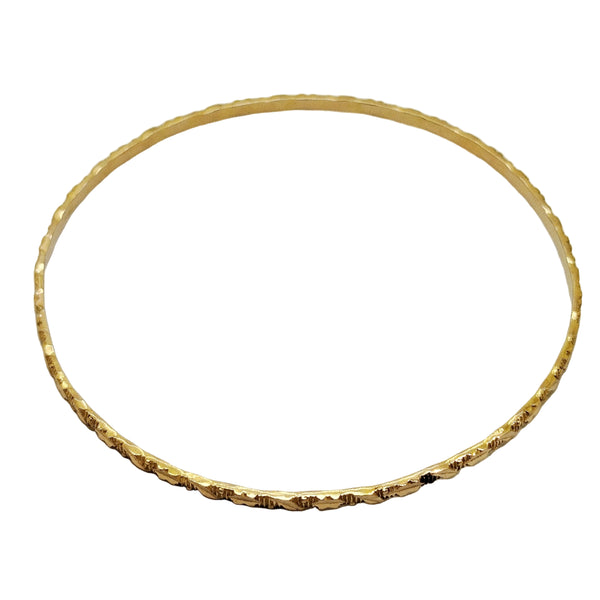 Bracelet jonc en or jaune 18K - 6.39g