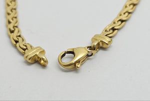 Bracelet Or Jaune 18 Carats Palmier 20 cm