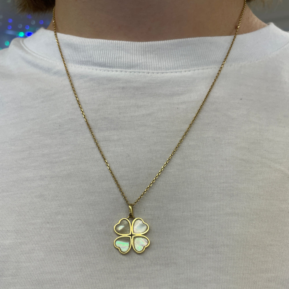 Collier Trèfle Or Jaune 18K 6.18 Grs