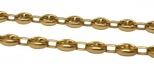 Collier Chaîne Grain de Café Or Jaune