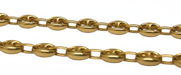 Collier Chaîne Grain de Café Or Jaune