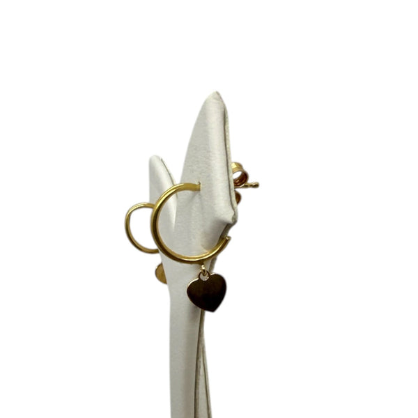 Boucles d'oreilles fantaisie en or jaune