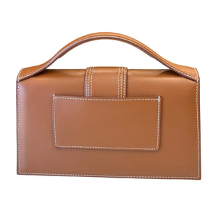 Sac à Main Jacquemus Le Bambino en Cuir Marron à Bandoulière