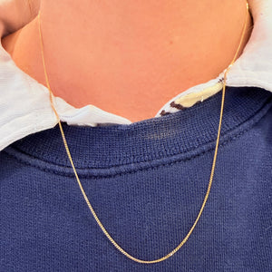 Collier Chaîne en Or Jaune 18k Maille Forçat