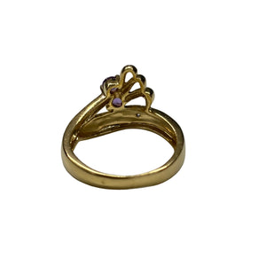 Bague Empierrée en Or Jaune et Or Blanc 18K