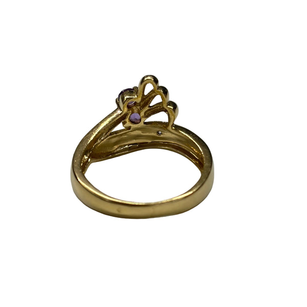 Bague Empierrée en Or Jaune et Or Blanc 18K