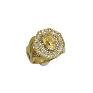 Chevalière en or jaune 18k - 8.20 G - Taille : 60